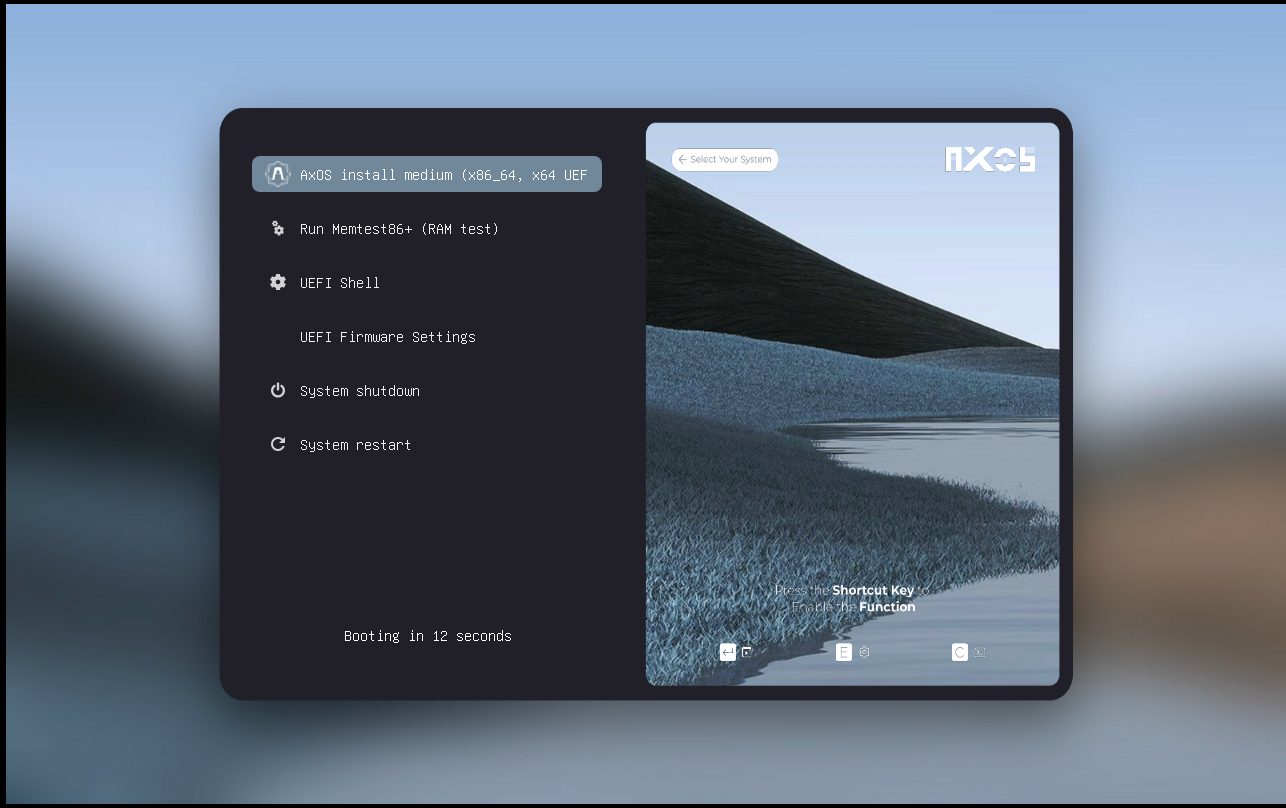 Grub Boot Menu
